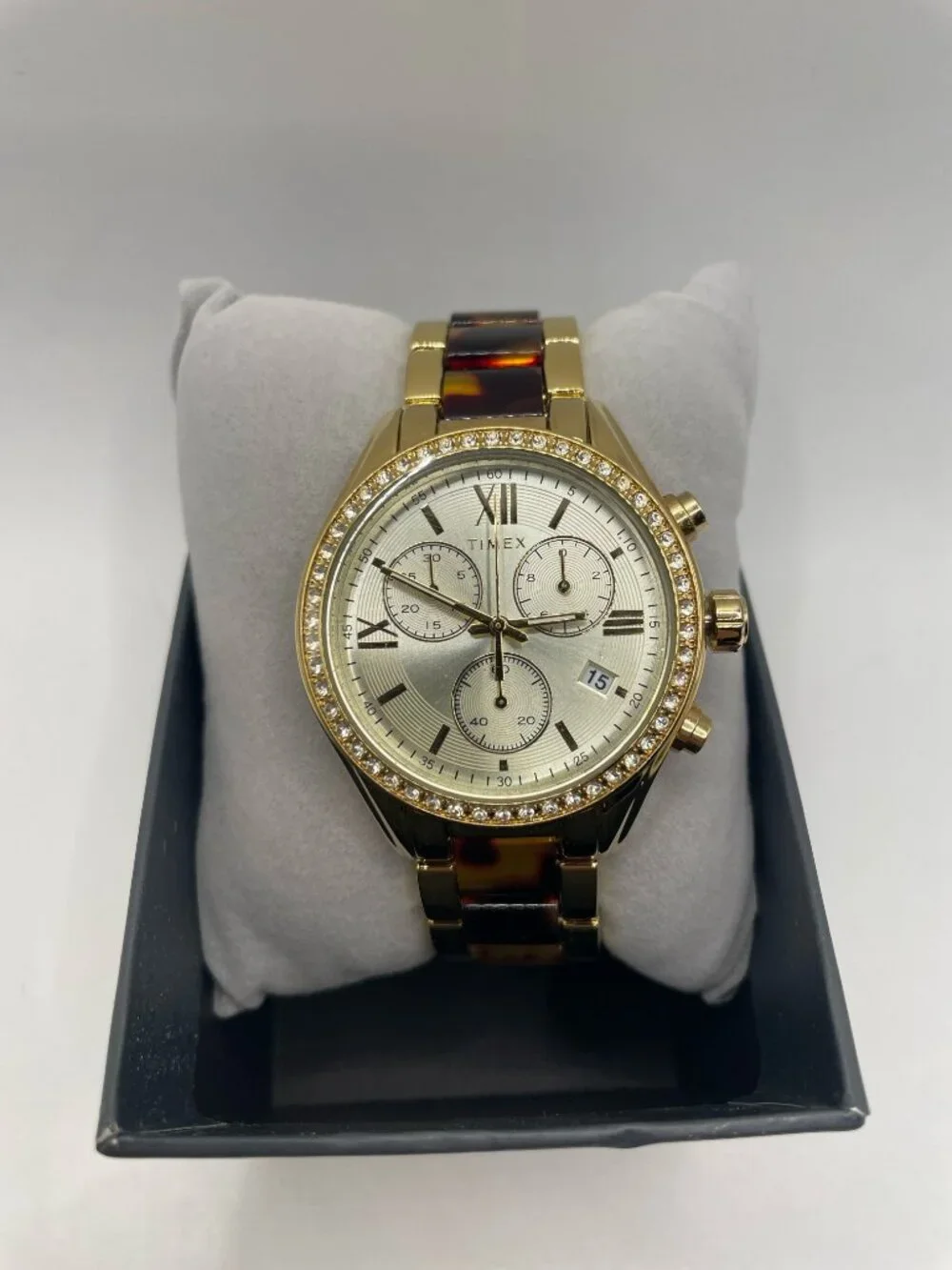 Timex TW2V74800JI - Womens Dress Watch, Gold-Tone/Brown, 38mm